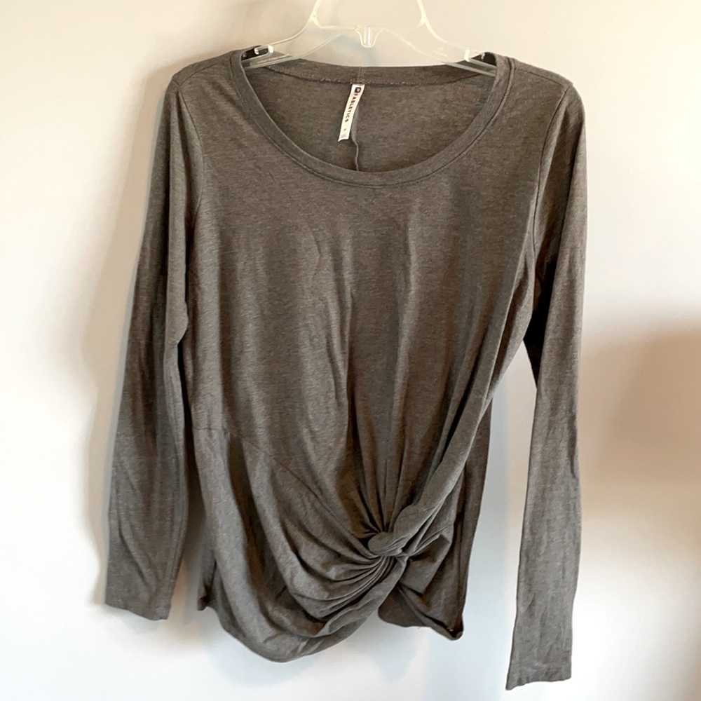 Fabletics grey activewear shirt.  Medium